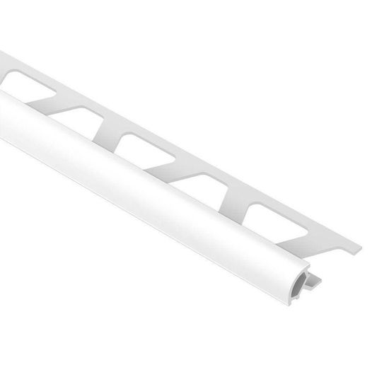 RONDEC Bullnose Trim - PVC Plastic Bright White 3/8" (10 mm) x 8' 2-1/2"