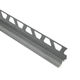 DILEX-AHKA Cove-Shaped Profile with 3/8" Radius Anodized Aluminum Pewter 1/2" (12.5 mm) x 8' 2-1/2"