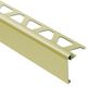 RONDEC-STEP Finishing and Edging Profile with Vertical Leg 2-1/4"  - Aluminum Anodized Matte Brass 5/16" (8 mm) x 8' 2-1/2"