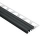 TREP-S Stair-Nosing Profile with Black Insert Aluminum 5/16" (8 mm) x 1-1/32" x 4' 11"