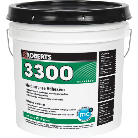Multipurpose Adhesive 3300 for Flooring 4 gal