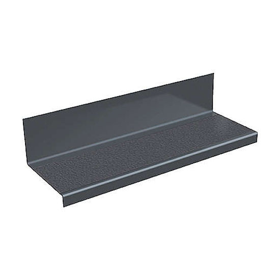 Vinyl Stair Tread with Integrated Riser Hammered AH060 Twilight 20" x 4'