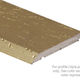 Aluminum Flat Joiner, Hammered Dark Bronze - 1" x 12'