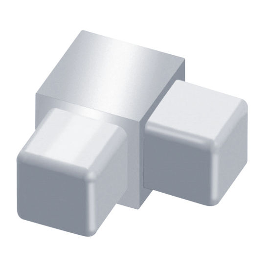 Dual-Purpose Aluminum Square Corner, Bright Clear - 1/2"