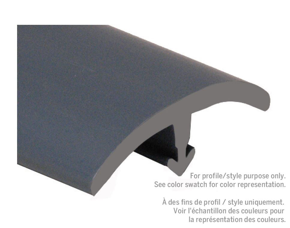 M-D PRO - Wide Leg Vinyl T Cap, Smooth Top - Black #040 - 5/16
