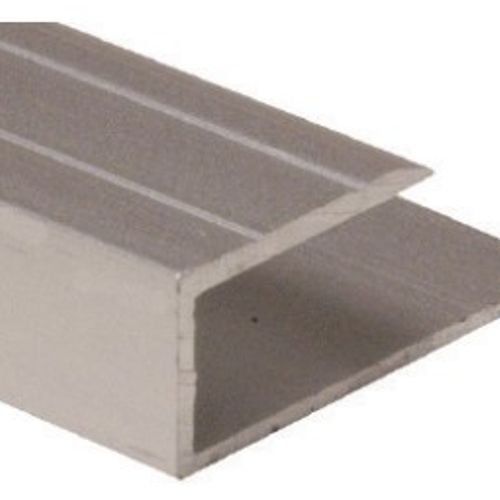 M-D PRO - Moulure d'aluminium en J pour LVT/LVP, Titane satiné 1/8