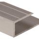 Laminate Floor End Molding, Satin Clear Anodized - 1/2" x 8'