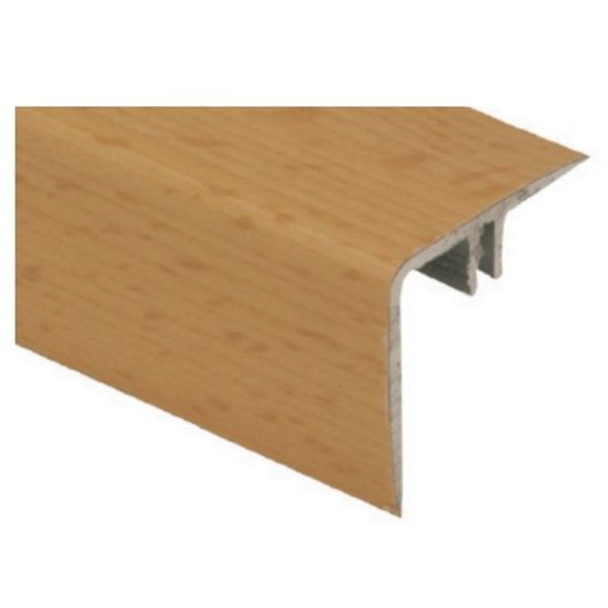 Aluminum Stair Nosing for Laminate Clear Anodized 1/4" x 12'