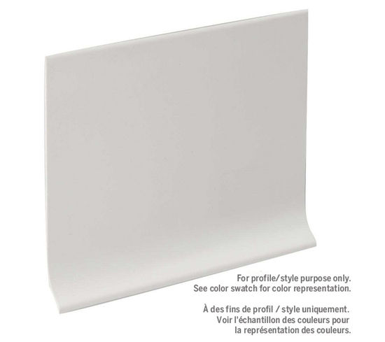 Plinthe de vinyle, en rouleau - Blanc #050 - 0.08" x 4" x 120'