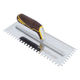 Square Notched Trowel Xtreme 4-1/2" x 12" Stainless Steel 1/4" x 3/8" x 1/4" with Cork Handle