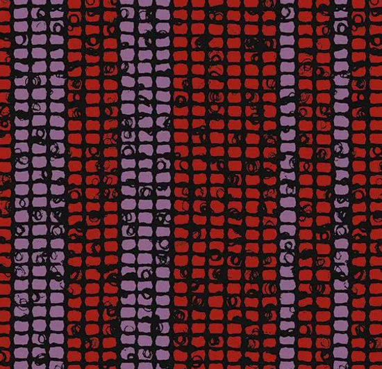 Flotex en rouleau par Tibor Mosaic Raspberry Stripe 79" x 98.4'