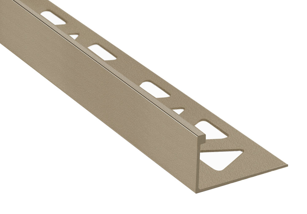 Prova Tile Edge Trim ProCoat Powder Coated Aluminum Matte Titanium