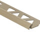 Moulure décorative pour bordure de céramique Pro-Coat arrondi aluminium à revêtement en poudre Titane mat - (6 mm) 1/4" x 8'