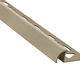 Moulure décorative pour bordure de céramique Pro-Coat arrondi aluminium à revêtement en poudre Titane mat - (12.5 mm) 1/2" x 8'