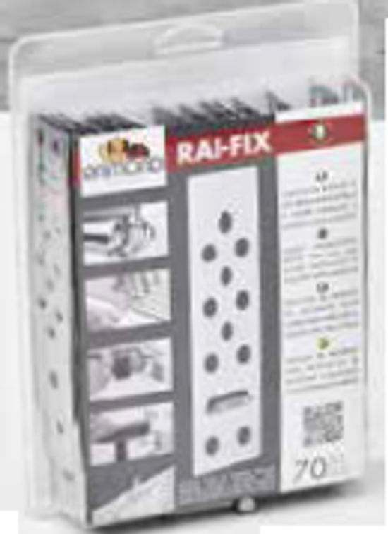 Crochet de retenue de sécurité RAI-FIX acier inoxydable 8 mm (paquet de 70)