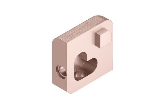 JOLLY Outside Corner 90° Anodized Aluminum Brushed Copper 3/8" (10 mm)