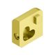 JOLLY Outside Corner 90° Anodized Aluminum Satin Brass 7/16" (11 mm)