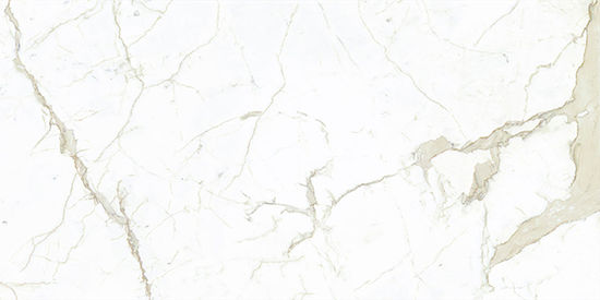 Tuiles plancher Ultra Marmi Bianco Calacatta Lucidato Shiny 60" x 120"
