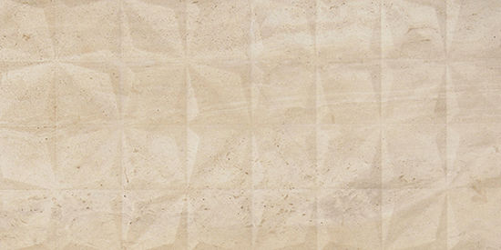 Floor Tiles Reverso Beige Diamond Textured 12" x 24"