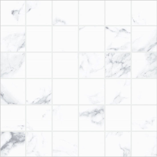 Tuiles plancher Statuario Bianco Bianco Mat 12" x 12"