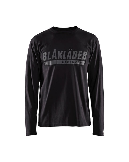T-Shirt imprimé à manches longues Noir - grandeur XL