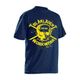 Skull Short Sleeve T-Shirt Navy Blue - Size XL