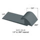Slim Line Transition with Contour Edge SLTC 71 H - 1/4" to 0.080" Material #71 Storm Cloud 12'