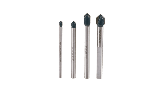 Glass and Tile 4 Piece Drill Bit Set