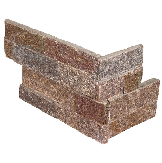 Wall Tiles RockMount Amber Falls Splitface Corner 6" x 18"