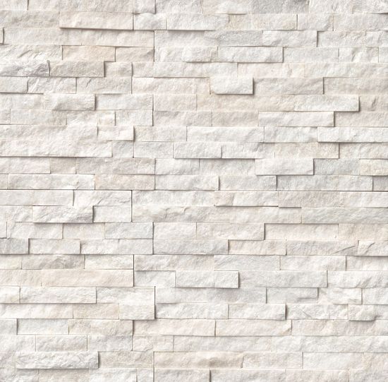 Wall Tiles Arctic White-Cool Splitface 6" x 24"