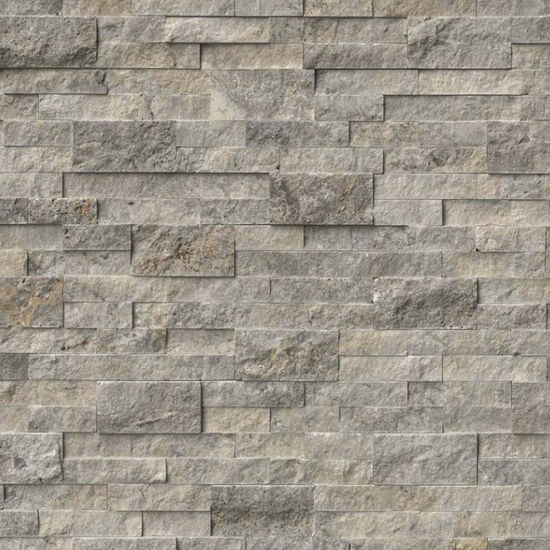 Wall Tiles RockMount Silver Travertine Splitface 6" x 24"