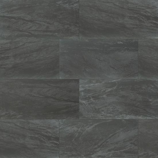 Floor Tiles Durban Anthracite Black Matte 12" x 24"