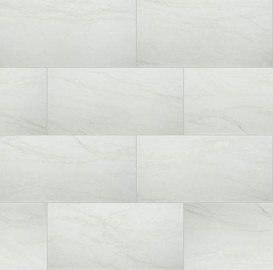 Tuiles plancher Durban Blanc-Froid Mat 12" x 24"