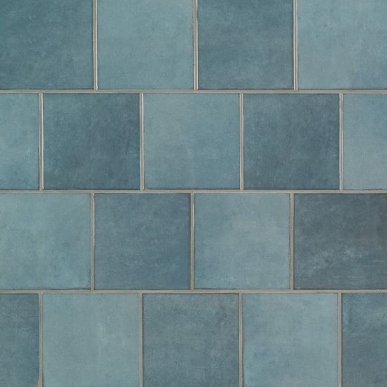 Wall Tiles Renzo Denim Blue Glossy 5" x 5"