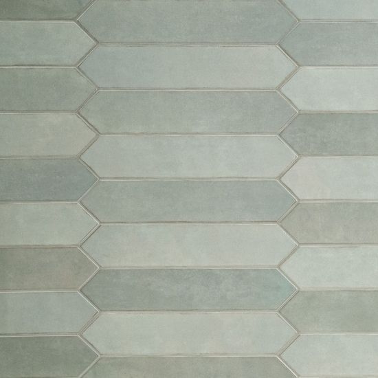 Wall Tiles Renzo Jade Green Glossy 2-1/2" x 13"