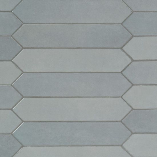Wall Tiles Renzo Sky Blue Glossy 2-1/2" x 13"