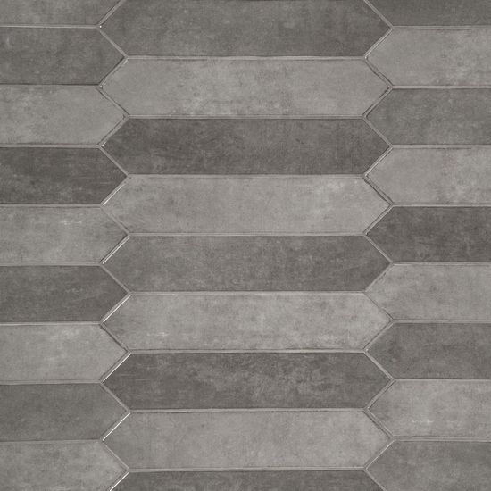 Wall Tiles Renzo Storm Gray-Dark Glossy 2-1/2" x 13"