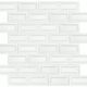 Wall Tiles Whisper Inverted Bevel White-Cool Glossy 3" x 6"