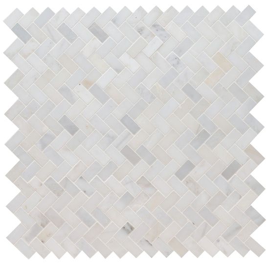 Mosaïque Arabescato Carrara Blanc-Froid Adouci 11-1/2" x 11-1/2"