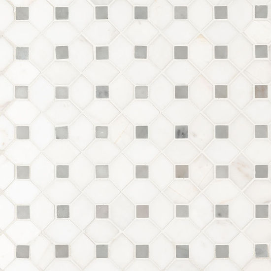 Mosaic Bianco Dolomite White-Cool Polished 12-1/2" x 12-1/2"