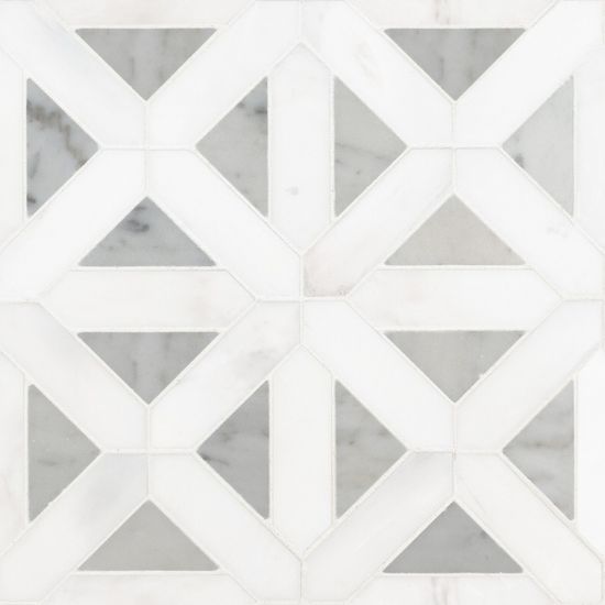 Mosaic Bianco Dolomite White-Cool Polished 12" x 12"