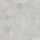 Mosaic Tiles Carrara White-Cool Hexagon Polished 12" x 12"