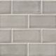 Wall Tiles Dove Gray-Light Glossy 3" x 6"