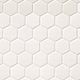 Mosaïque hexagonale Retro Bianco Blanc-Froid Mat 11-1/2" x 12-3/4"