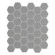 Mosaïque hexagonale Retro Gris Clair Mat 11-3/4" x 14"