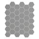 Mosaïque hexagonale Retro Gris Clair Mat 11-3/4" x 14"