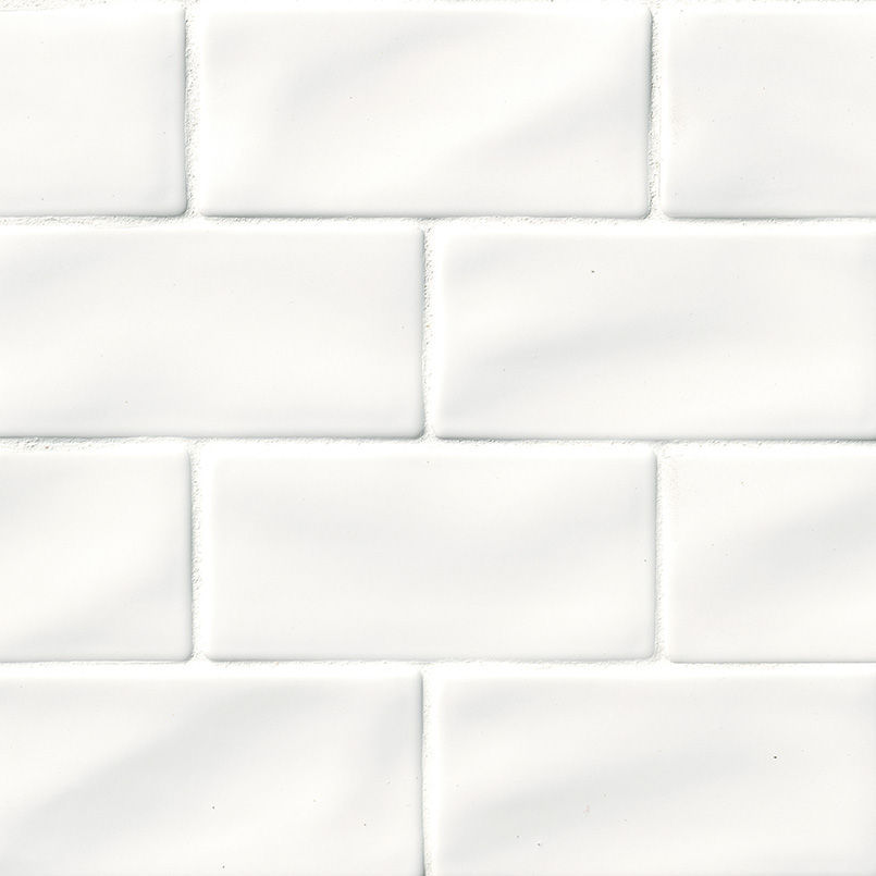 MSI Surfaces - Wall Tiles Whisper Handcrafted White-Warm Glossy 3