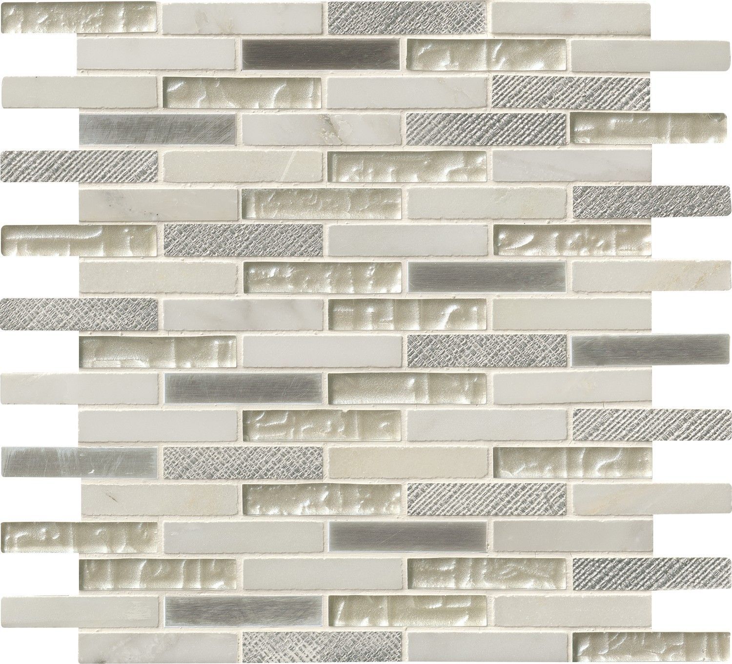 MSI Surfaces Mosaic Snow House White-Warm Multi Finish 12