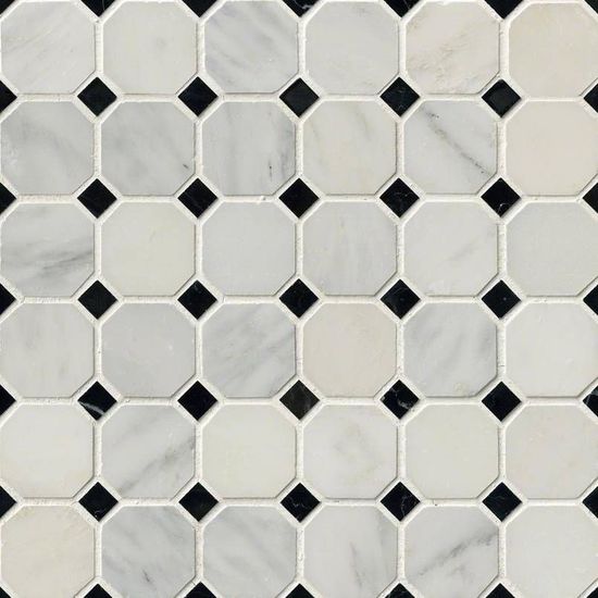Mosaic Greecian White-Cool Polished 12" x 12"