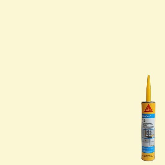Elastomeric Joint Sealant Adhesive Sikaflex-1A Colonial White Saussage of 600 ml